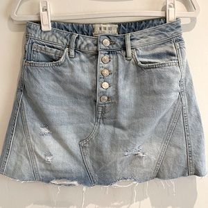 Free People / we the free jeans mini skirt size 27